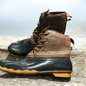 Waterproof Brown and Black Men's Boots